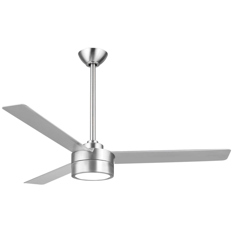 Roto 52" LED Ceiling Fan in Brushed Aluminum / Silver