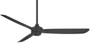 Rudolph 60" Outdoor Ceiling Fan in Coal Black