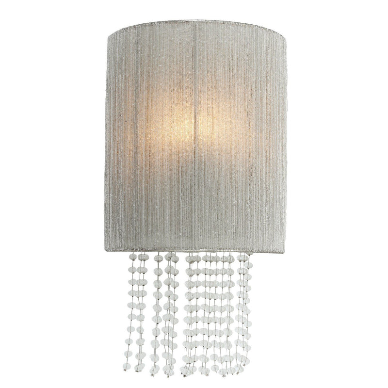 Crystal Reign Wall Sconce in Polished Nickel