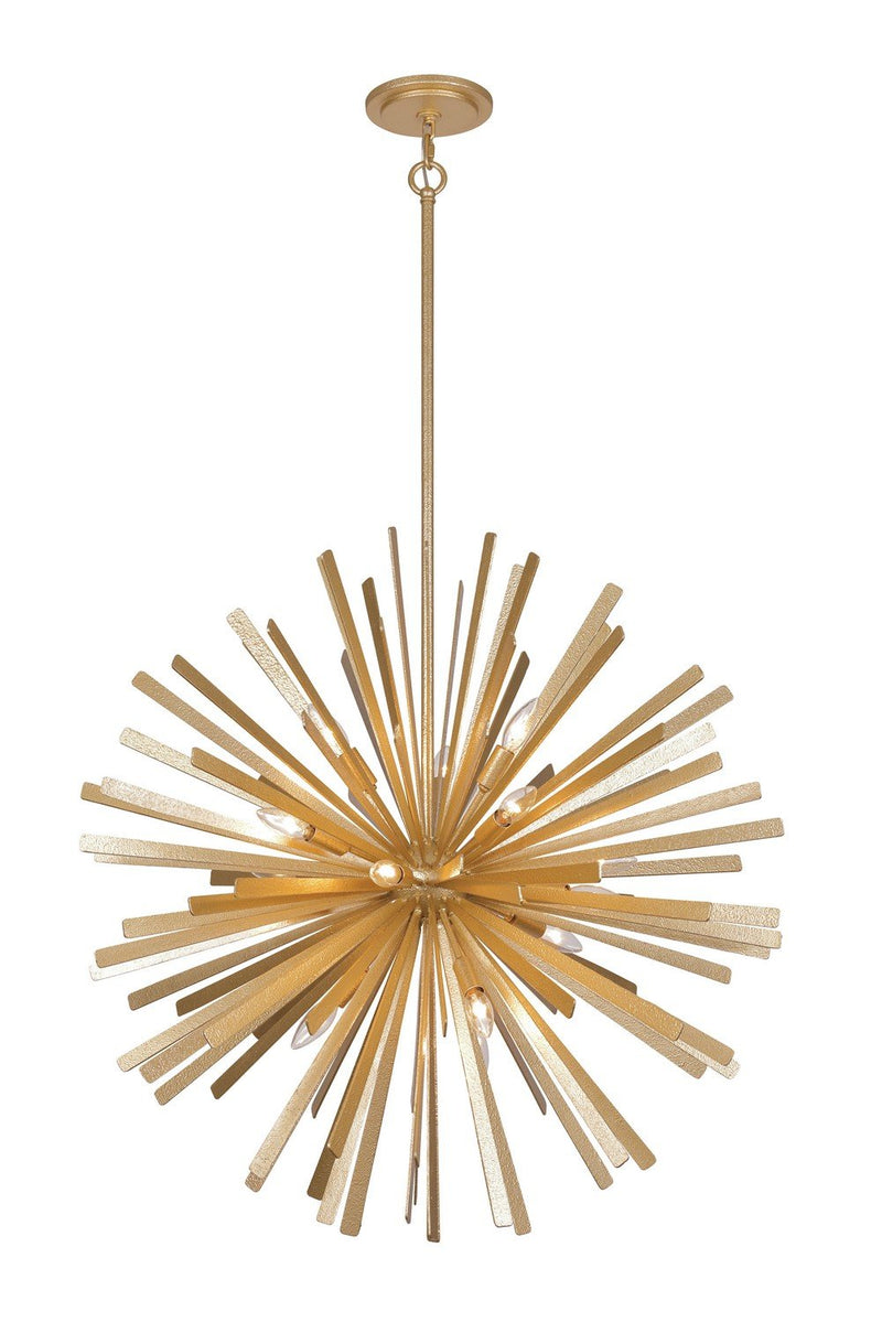 Confluence 16-Light Pendant in Piastra Gold
