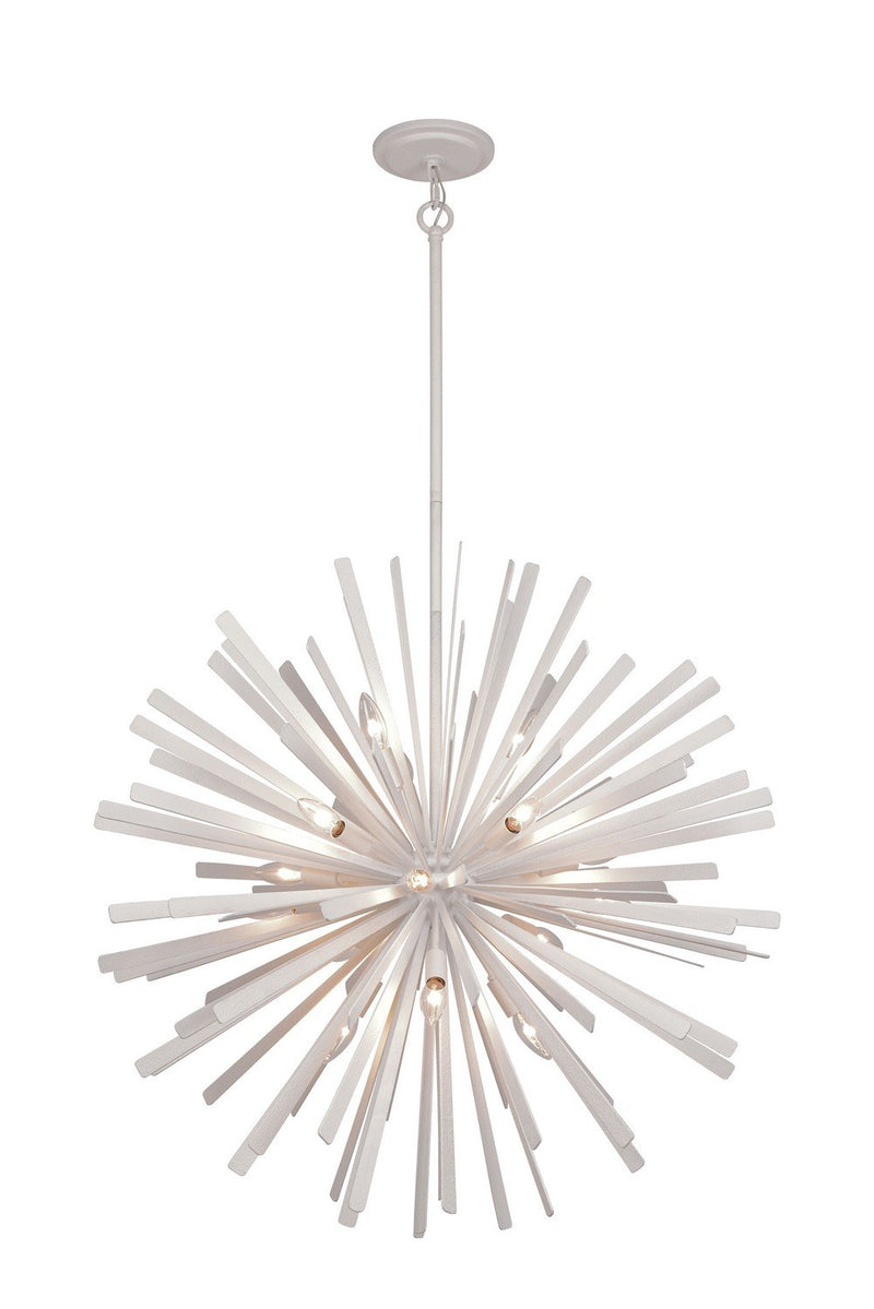 Confluence 16-Light Pendant in Piastra White