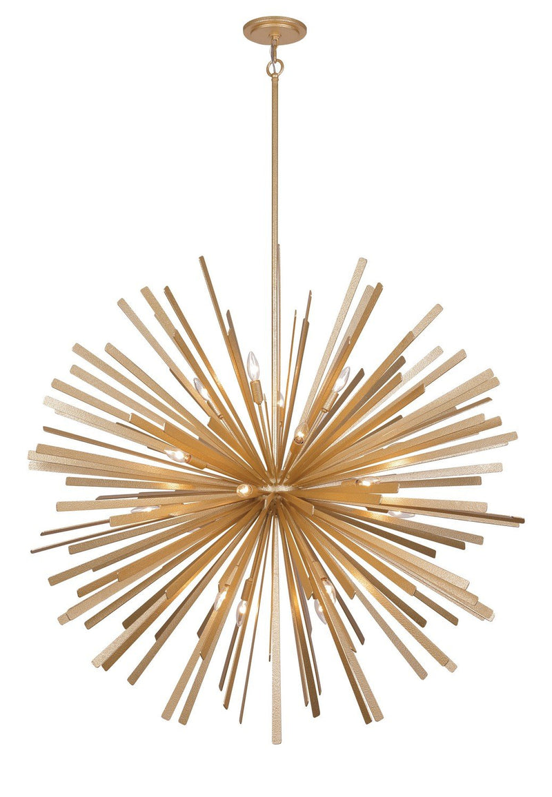 Confluence 20-Light Pendant in Piastra Gold