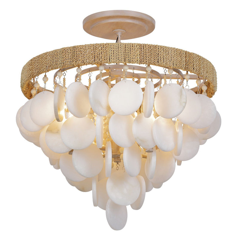 Aurelia's Cove 4-Light Semi-Flush Mount in Autumn White