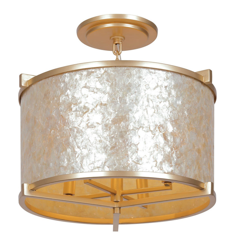Sommers Bend 4-Light Semi-Flush Mount in Fawn Gold