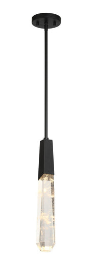 Drifting Droplets LED Mini Pendant in Coal Black