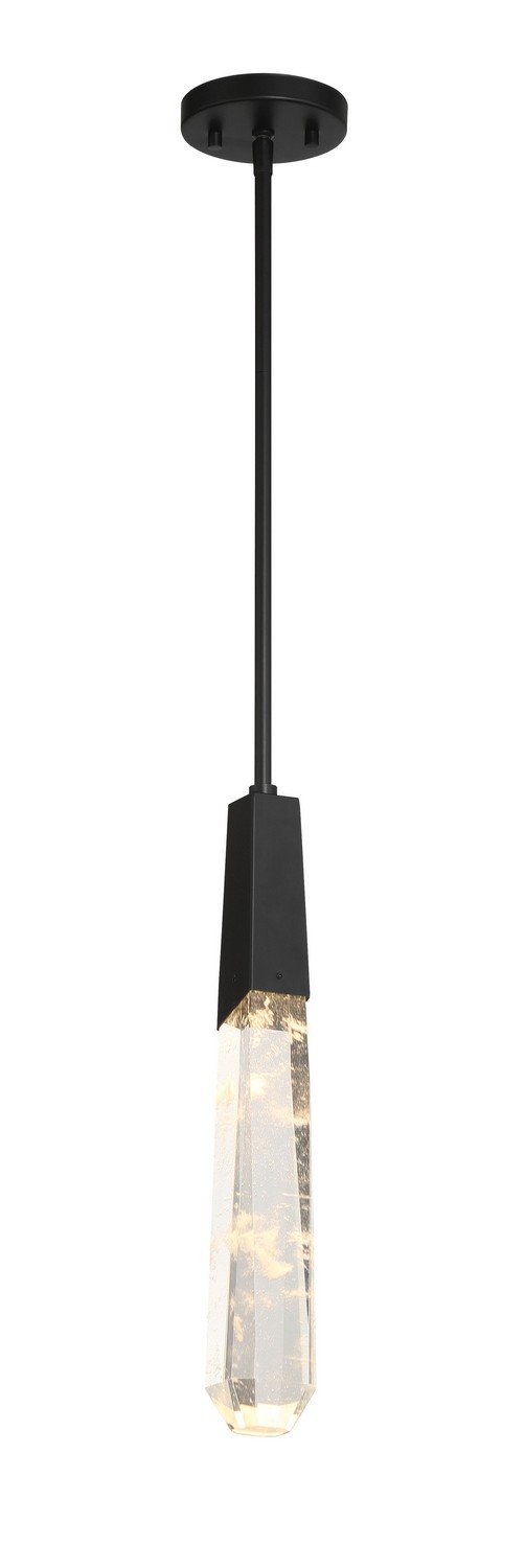 Drifting Droplets LED Mini Pendant in Coal Black