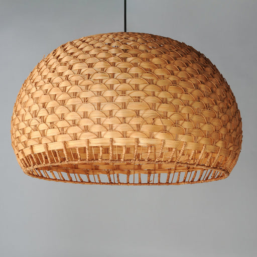 Tahiti 30" 3 Light Pendant in Black