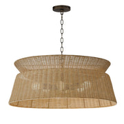 Tulum 6 Light Pendant in Dark Bronze