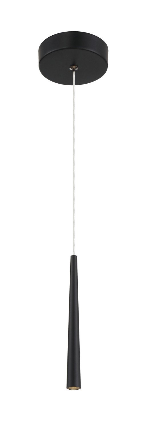 Stretch LED Mini Pendant in Coal Black