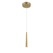 Stretch LED Mini Pendant in Soft Brass