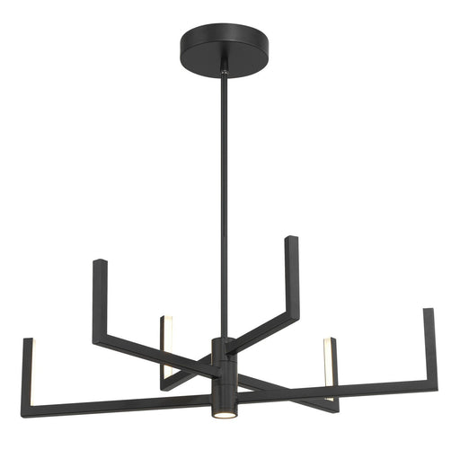 Articular 28" LED Chandelier in Coal Black