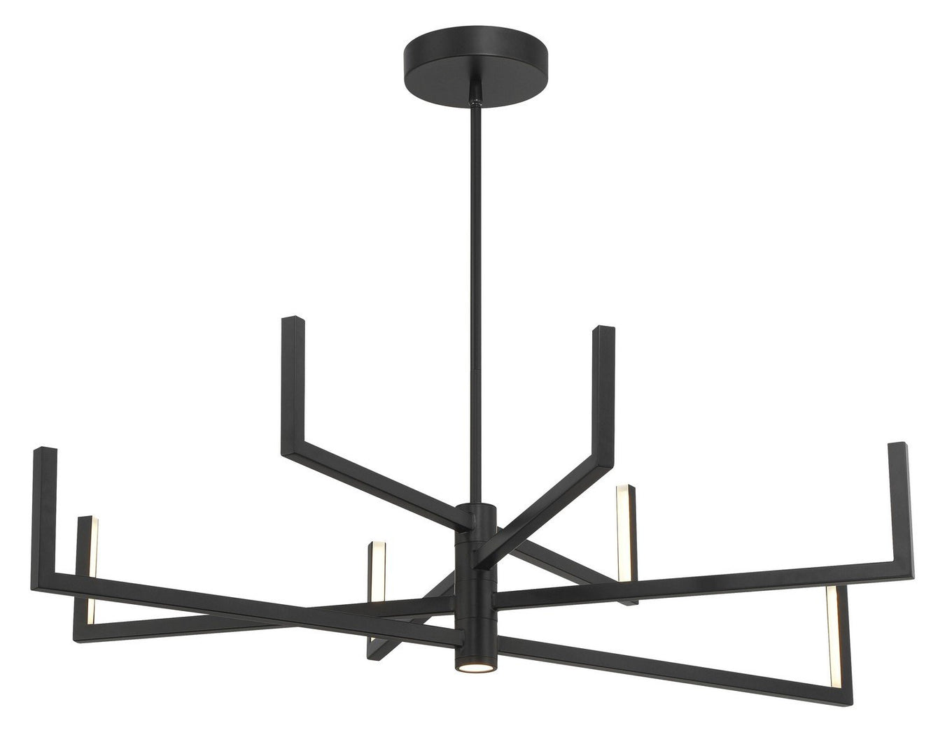 Articular 40" LED Chandelier in Coal Black