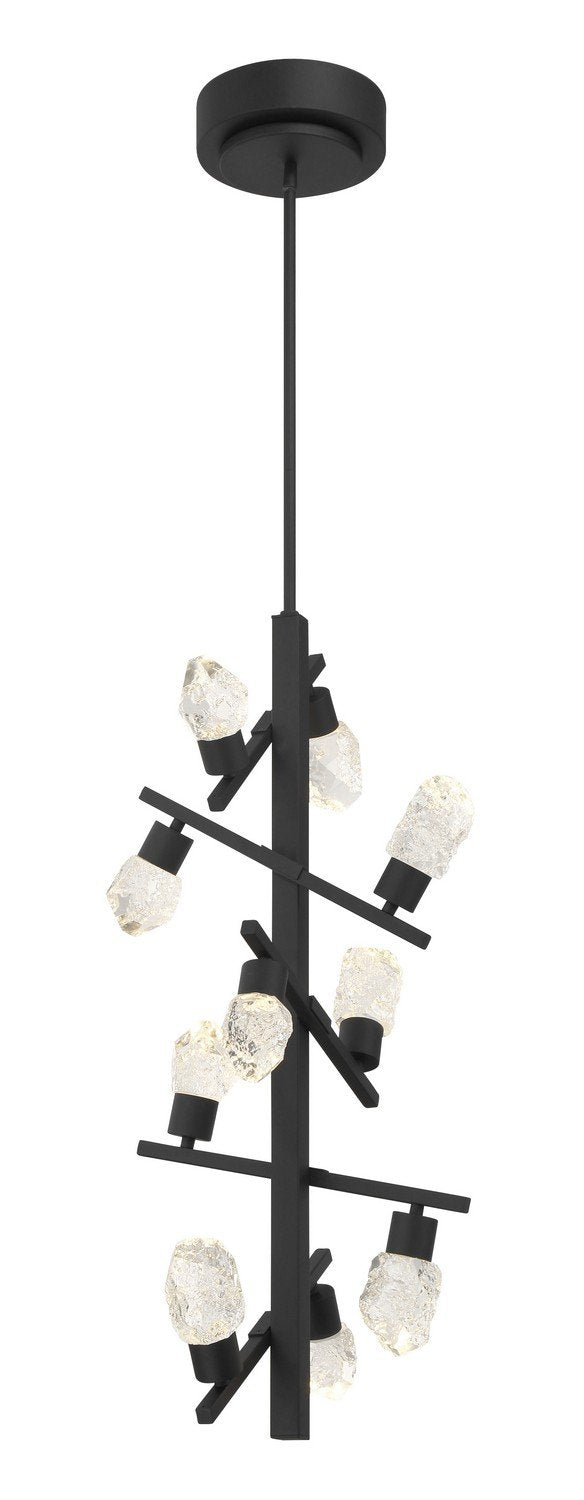 Kosmyc LED Foyer Chandelier in Sand Coal Black