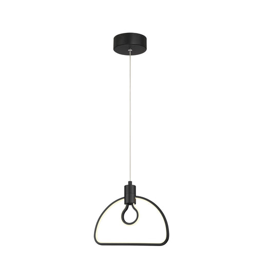 Edison's Outline 10" LED Pendant in Coal Black