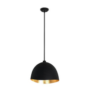 Eclos 16" Pendant in Sand Coal with Gold Highlights