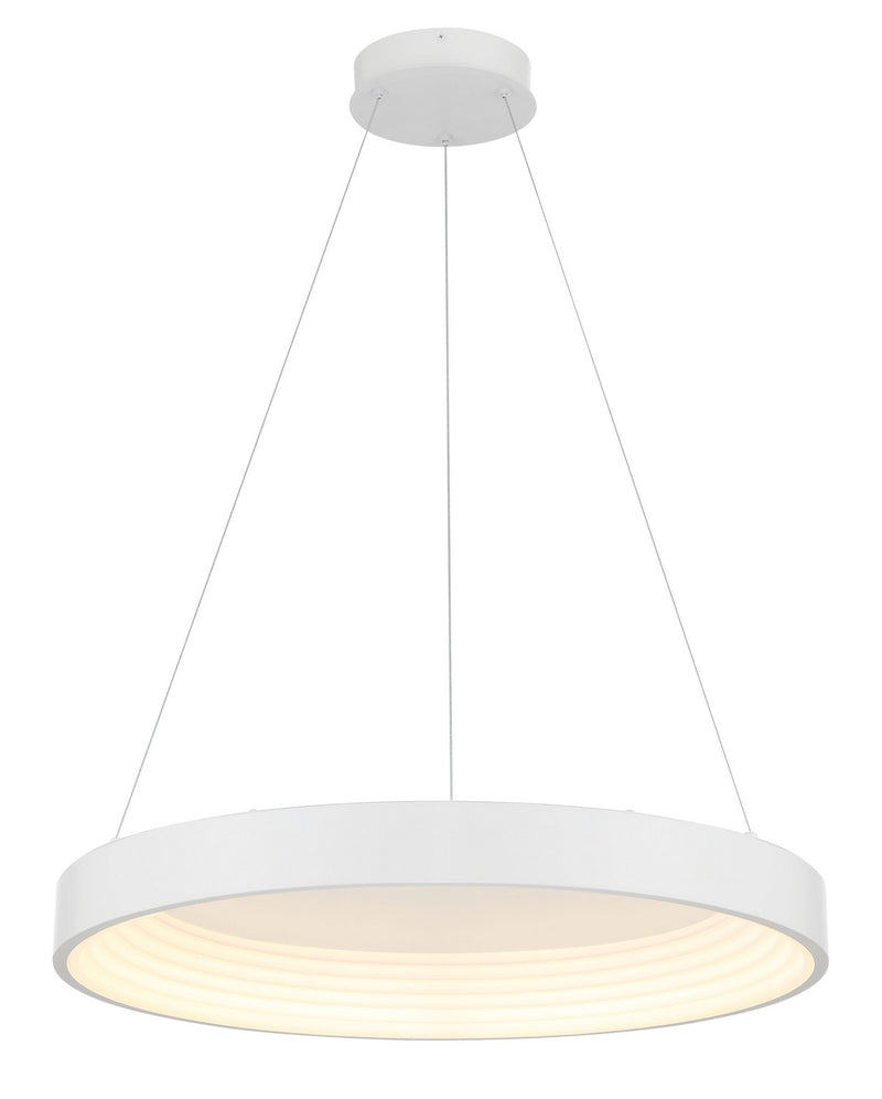 P5555-44B-L - Conc LED Pendant in Matte White by George Kovacs