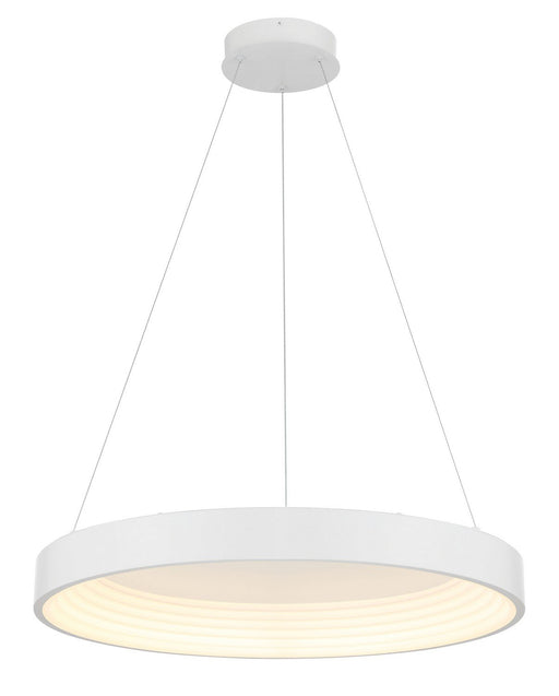 Conc LED Pendant in Matte White