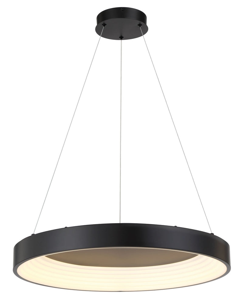 P5555-66A-L - Conc LED Pendant in Coal by George Kovacs