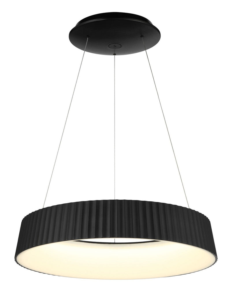 Star Gate 23.5" LED Pendant in Coal Black