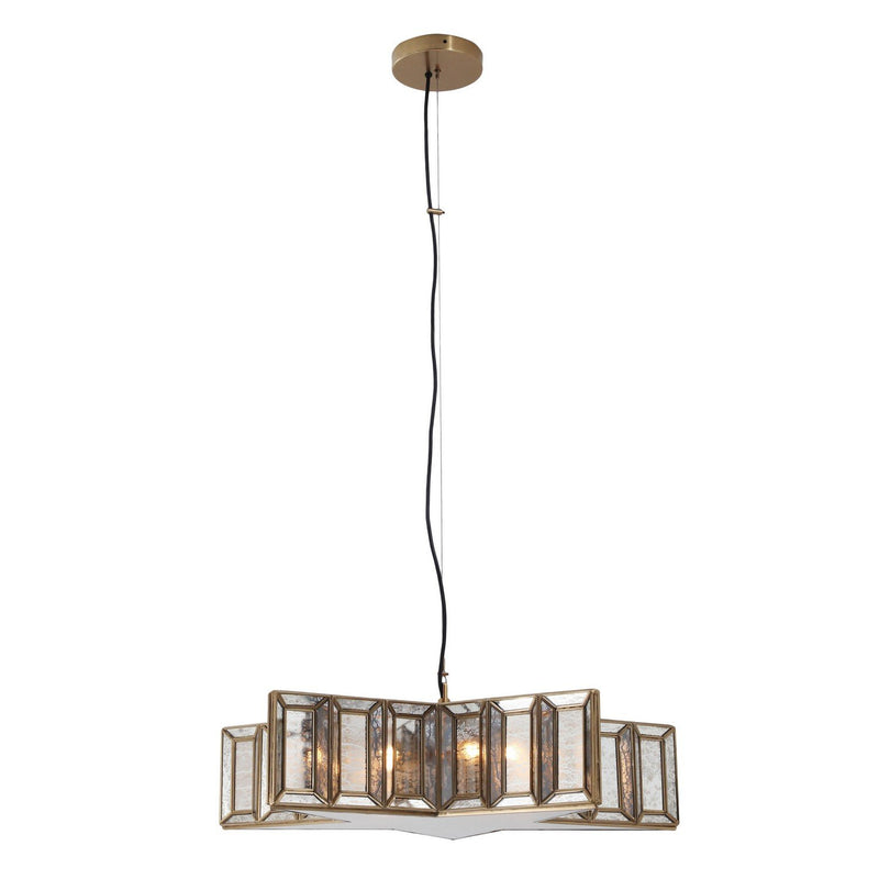 Lone Star 5-Light Pendant in Artisan Brass