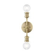 Lansdale 2-Light ADA Bath Vanity Light in Antique Brass