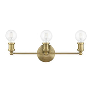 Lansdale 3-Light ADA Bath Vanity Light in Antique Brass