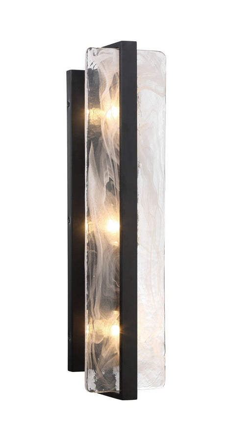 Cloud Break 3-Light Wall Sconce in Coal