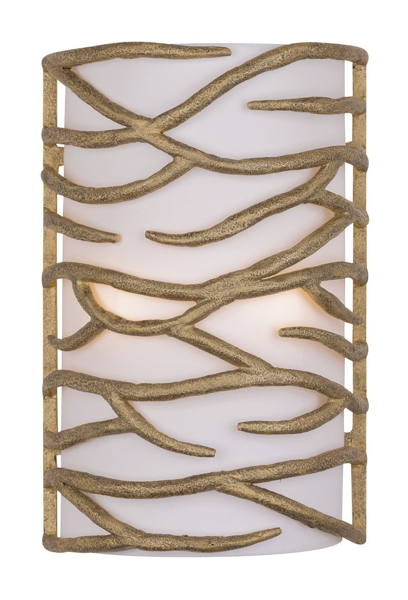 Branch Reality 2-Light Wall Sconce in Ashen Gold
