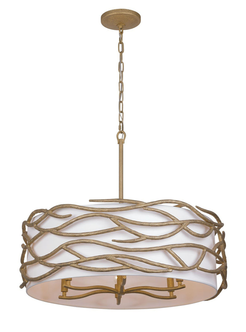 Branch Reality 6-Light Pendant in Ashen Gold