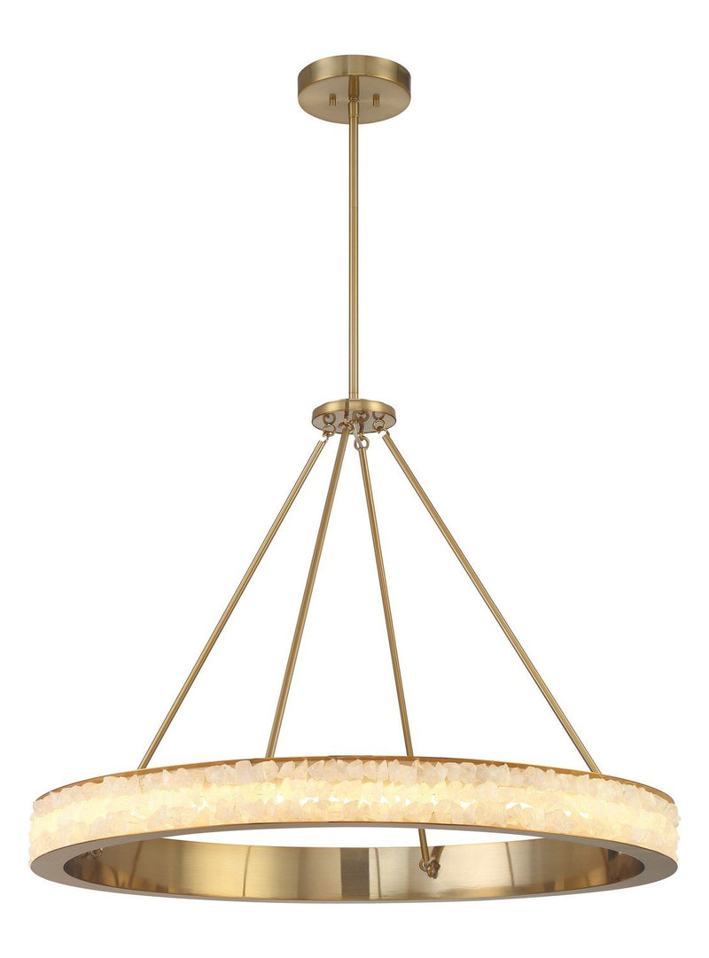 Divinely 36" LED Pendant in Celeste Brass