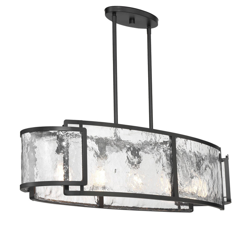 Bella Collina 5-Light Linear Pendant in Coal