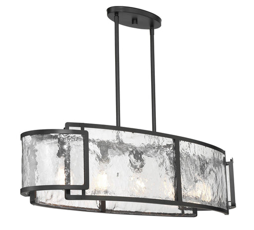 Bella Collina 5-Light Linear Pendant in Coal