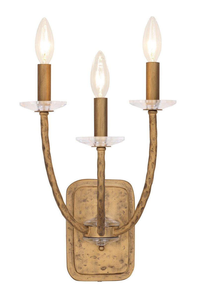 Atella 3-Light Wall Sconce in Ashen Gold