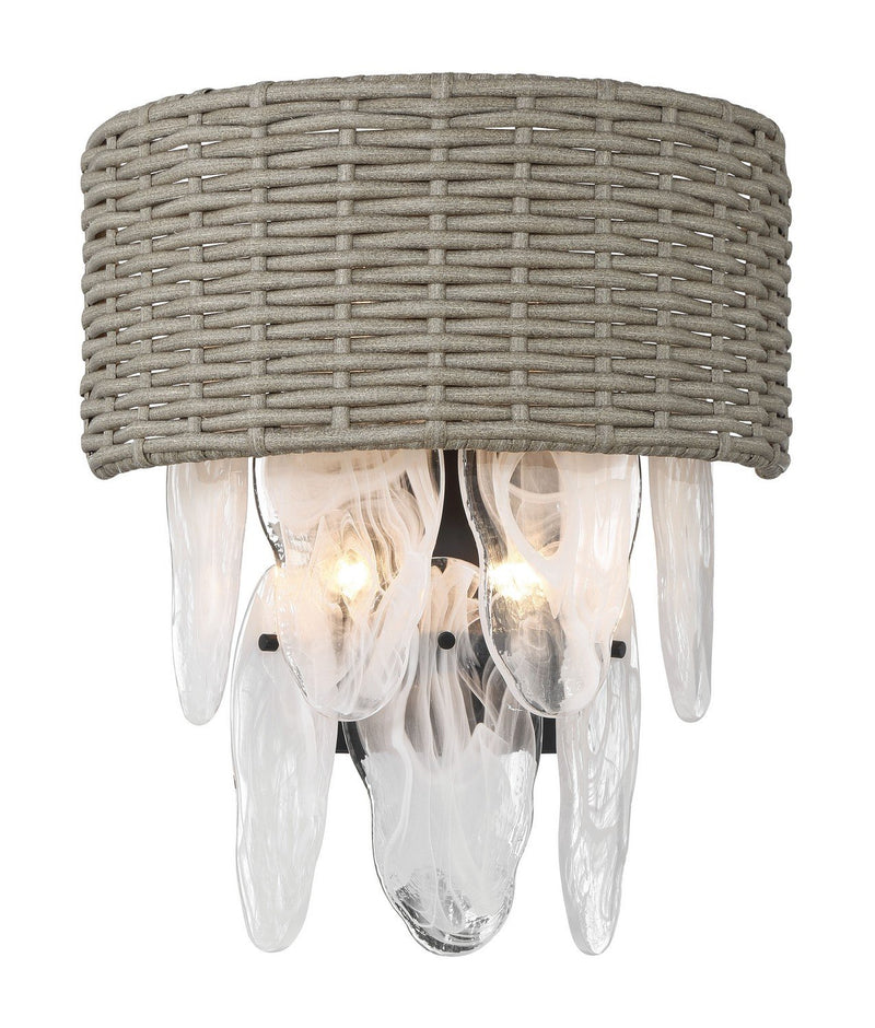 Breakers Isle 4-Light Wall Sconce in Coal Black
