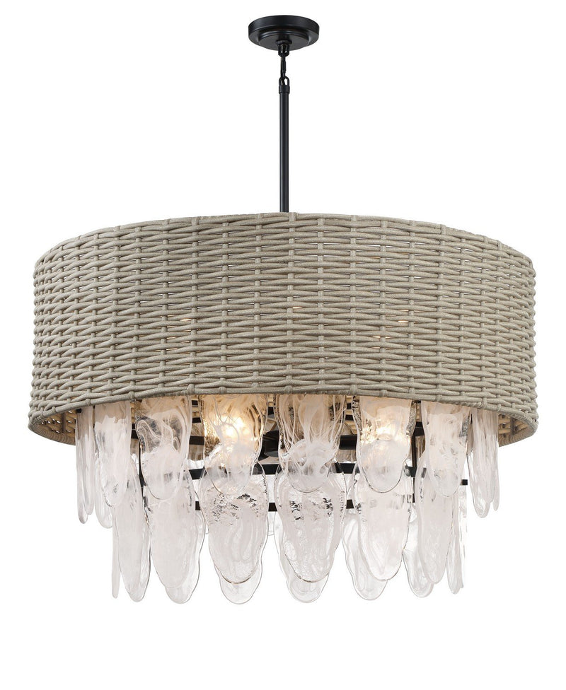 Breakers Isle 9-Light Pendant in Coal