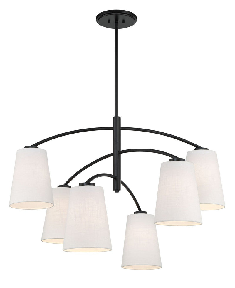Headington 6-Light 40" Chandelier in Coal
