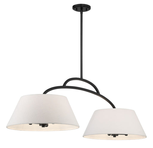 Headington 6-Light Linear Chandelier in Coal