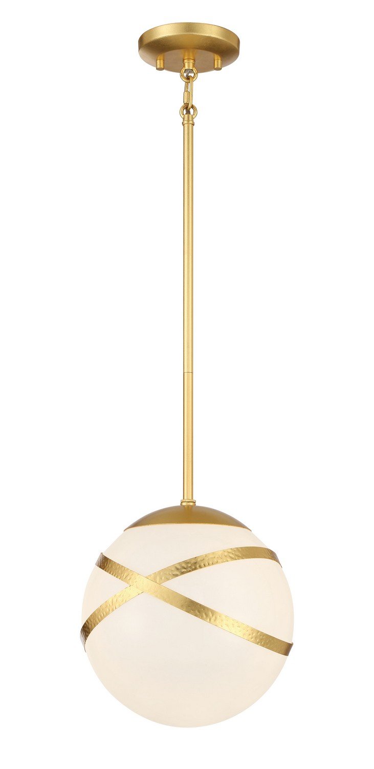 Batignolles Mini Pendant in Spring Gold Leaf