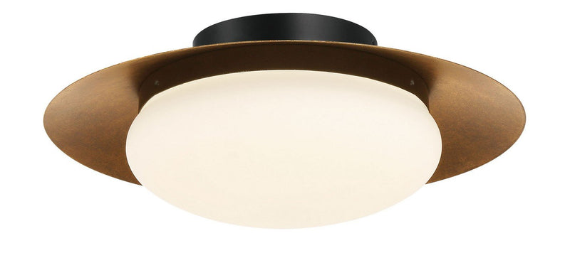 Zinola 15" LED Flush Mount in Halcyon Gold