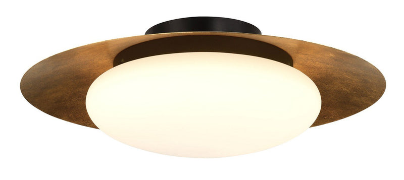 Zinola 18" LED Flush Mount in Halcyon Gold