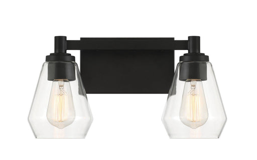 Clarity 2-Light Bath Vanity Light in Coal
