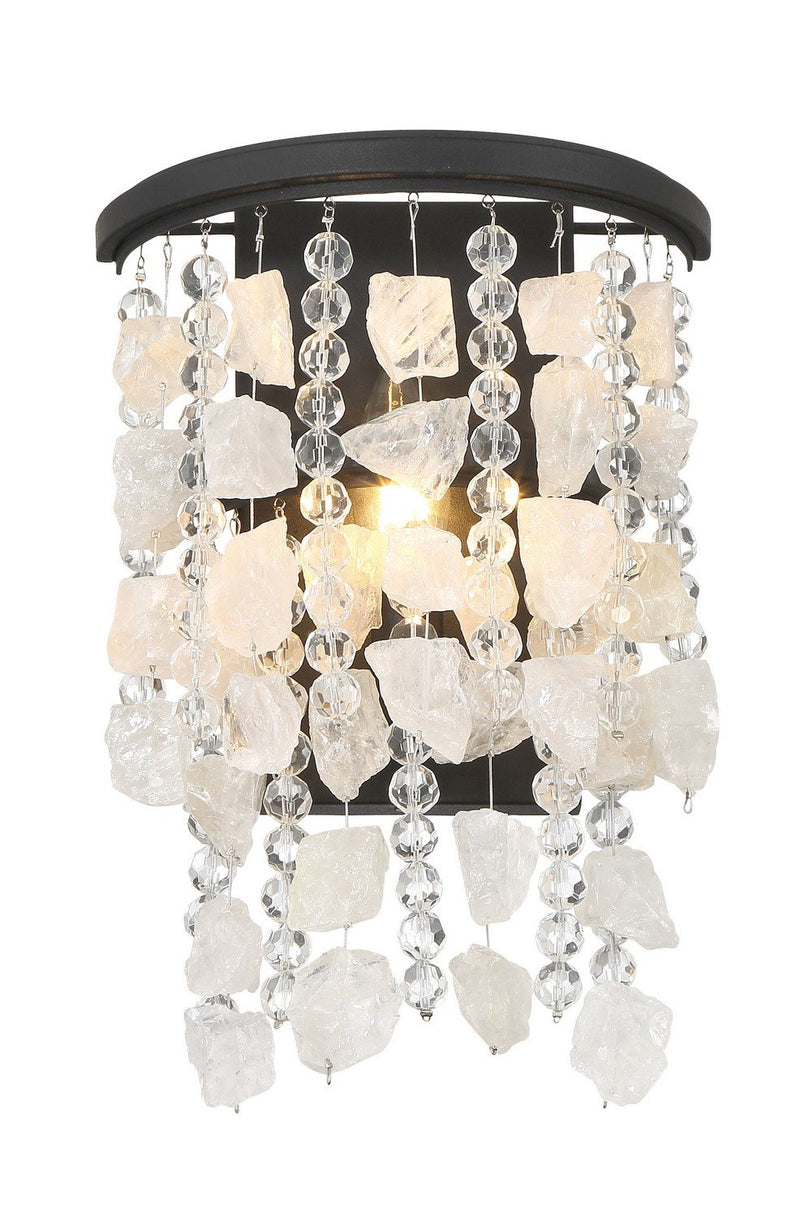 Shimmering Elegance Wall Sconce in Sand Coal