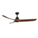 Baylor 60" Ceiling Fan in Matte Black/Dark Walnut - Lamps Expo