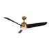 CF91954-BG/MB - Thalia 54" Ceiling Fan in Brushed Gold/Matte Black by Kuzco Lighting