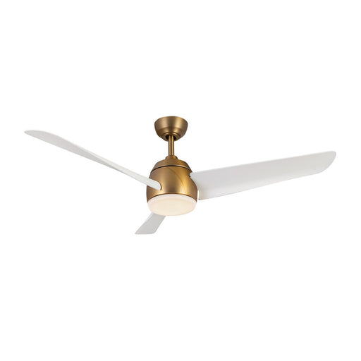 CF91954-BG/WH - Thalia 54" Ceiling Fan in Brushed Gold/Matte White by Kuzco Lighting
