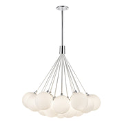 Bolla LED Chandelier in Opal Glass - Lamps Expo