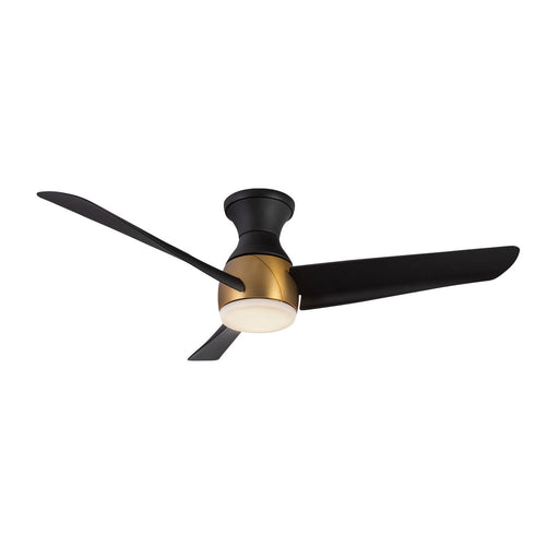 Thalia 54" Hugger Fan in Brushed Gold/Matte Black - Lamps Expo