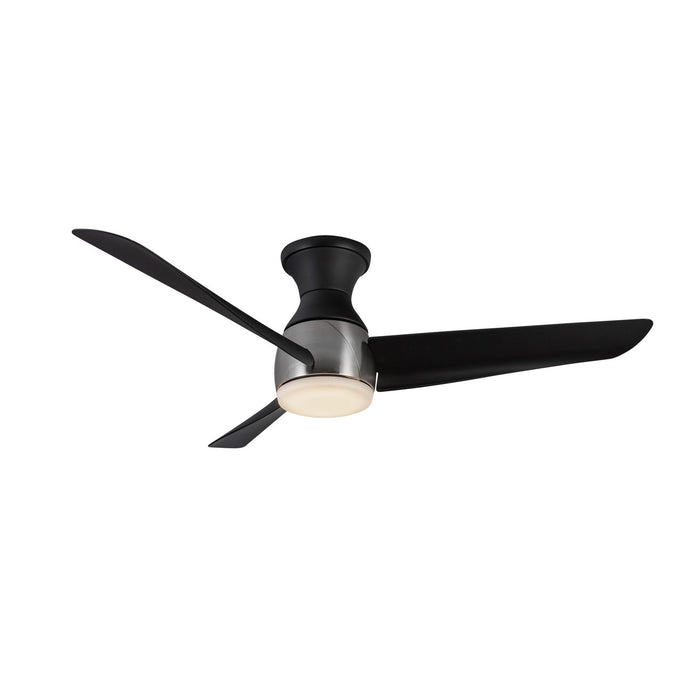 HF91954-BN/MB - Thalia 54" Hugger Fan in Brushed Nickel/Matte Black by Kuzco Lighting
