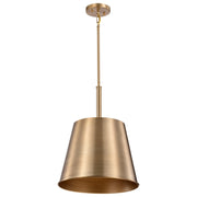Alexis 15" Pendant in Burnished Brass and Gold