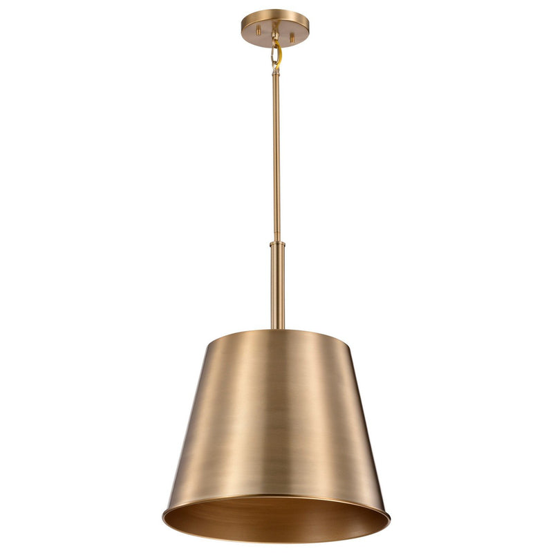 Alexis 15" Pendant in Burnished Brass and Gold